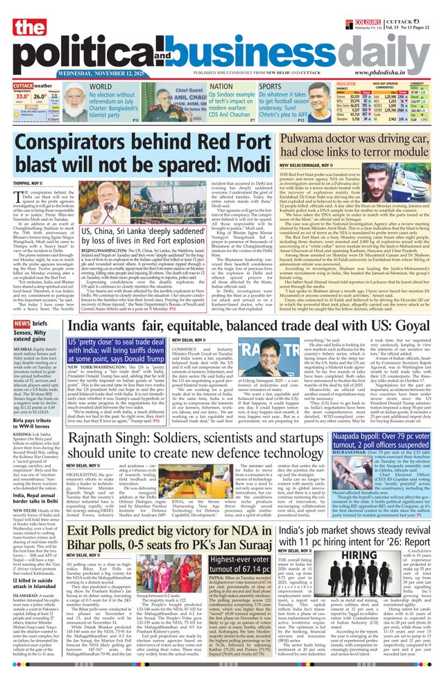 The Political and Business Daily