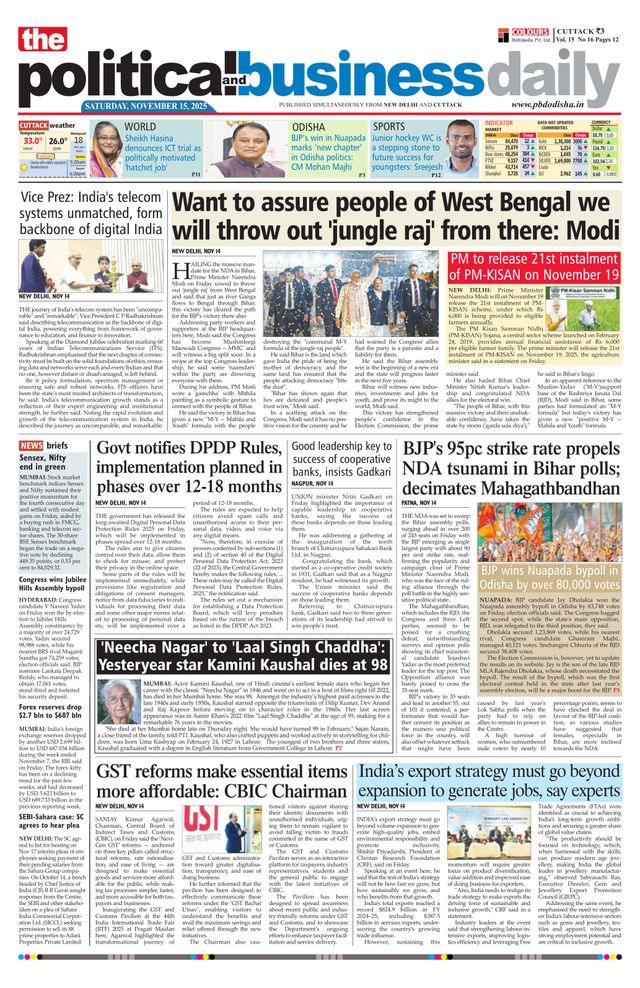 The Political and Business Daily