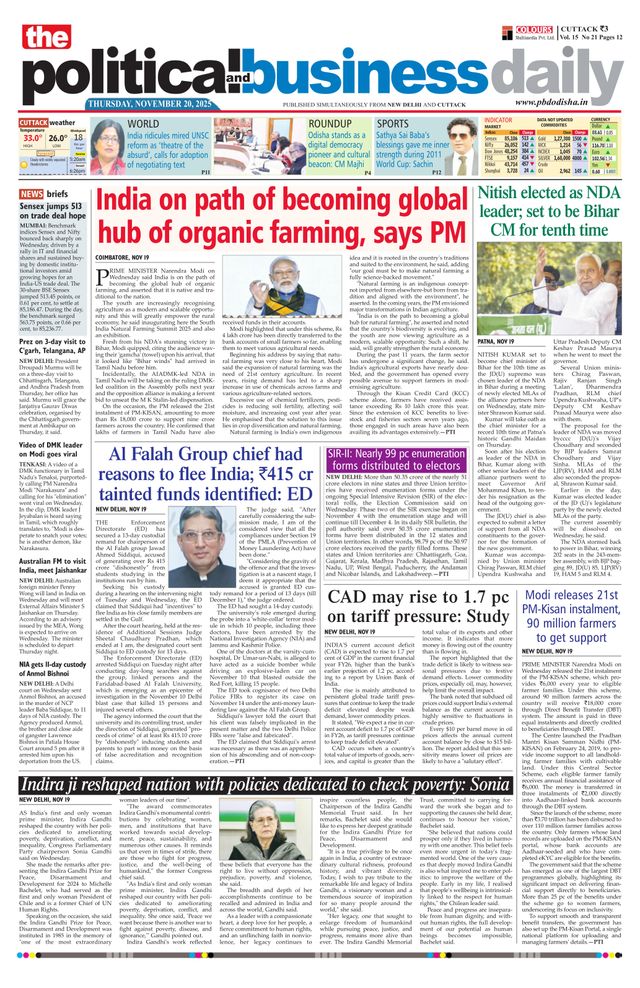 The Political and Business Daily
