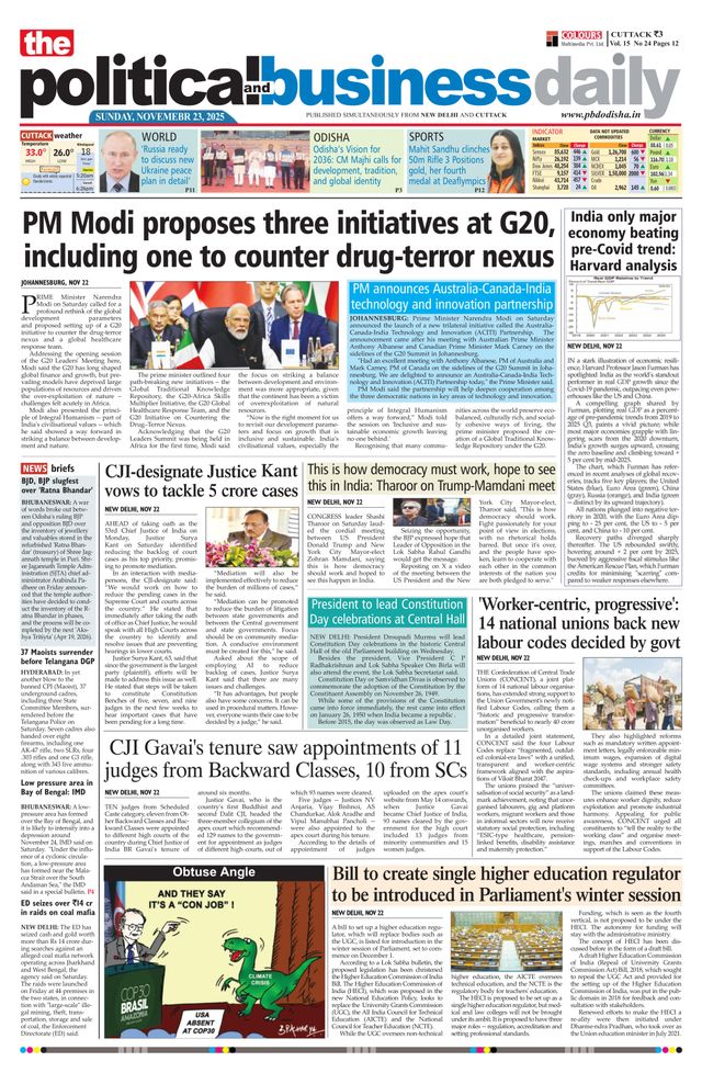 The Political and Business Daily