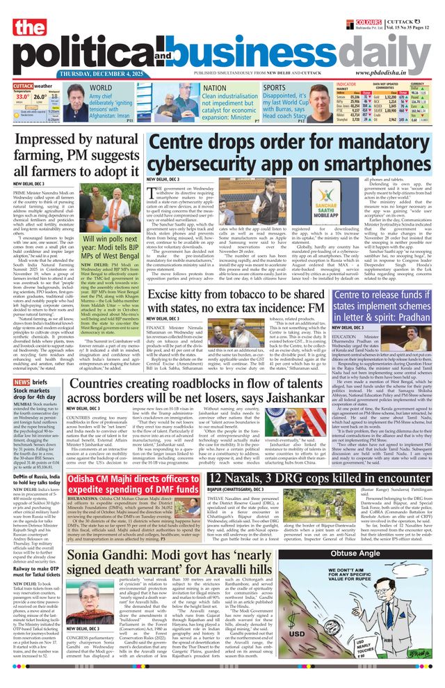 The Political and Business Daily
