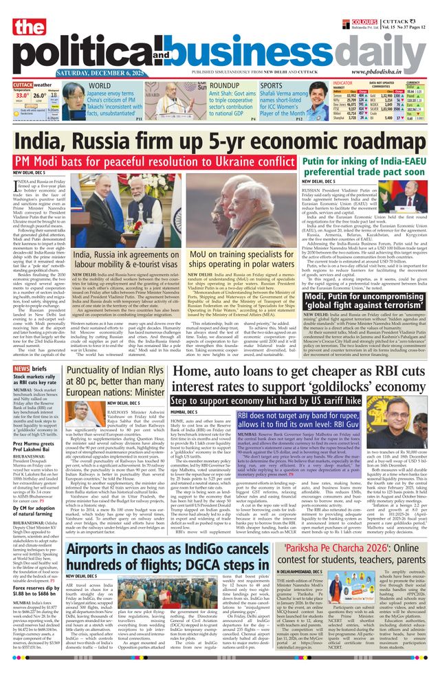 The Political and Business Daily