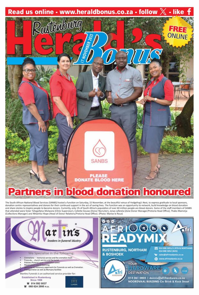 Rustenburg Herald Bonus