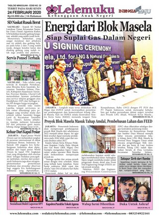 Tabloid Lelemuku - 11 November 2021 Tabloid Lelemuku Cover - 11 November 2021 Edition