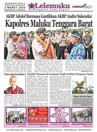 Tabloid Lelemuku - 11 November 2021 Tabloid Lelemuku Cover - 11 November 2021 Edition