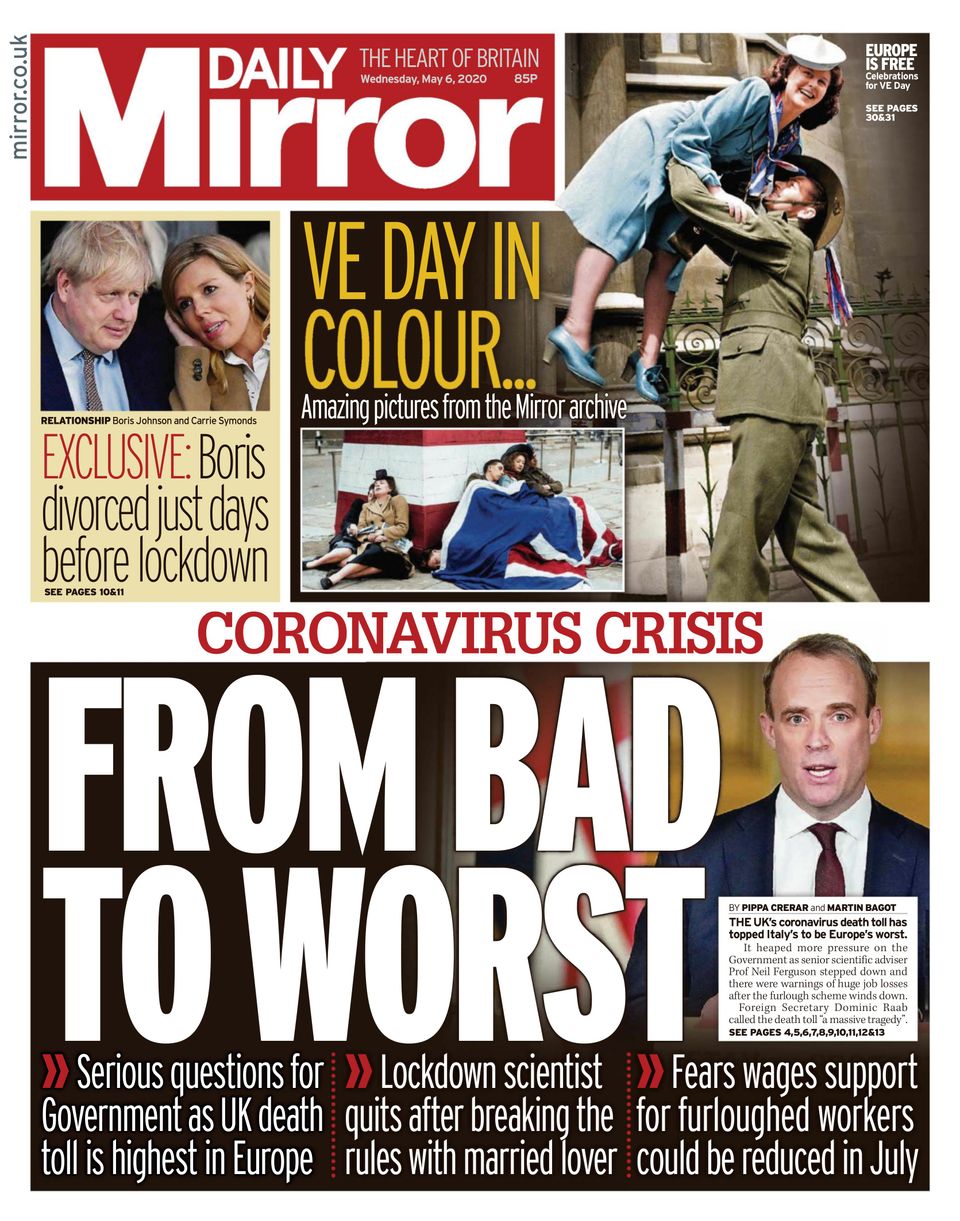 Кто являлся издателем английских газет the daily mirror the daily mail the evening news