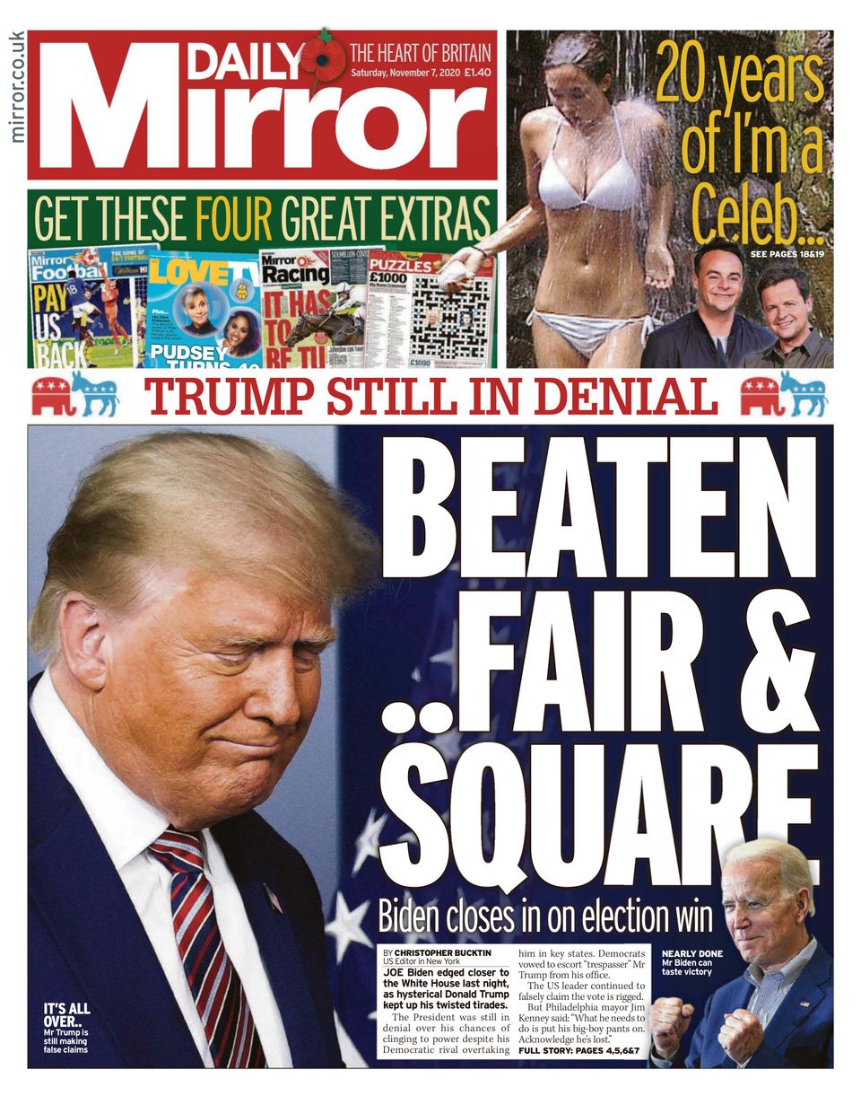 Get your digital copy of Daily Mirror UK-November 07, 2020 issue