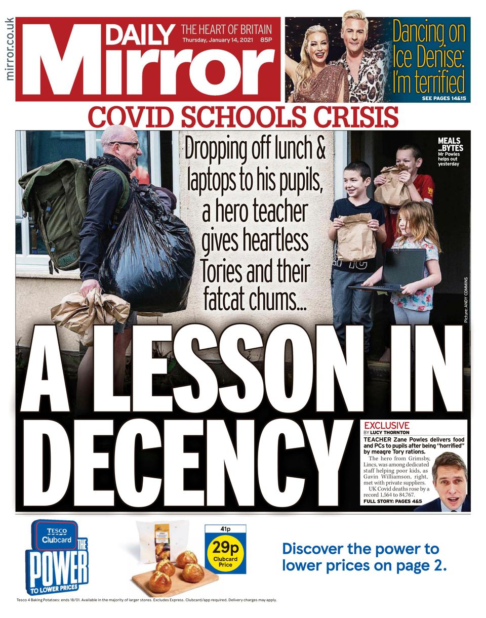 Get your digital copy of Daily Mirror UK-January 14, 2021 issue