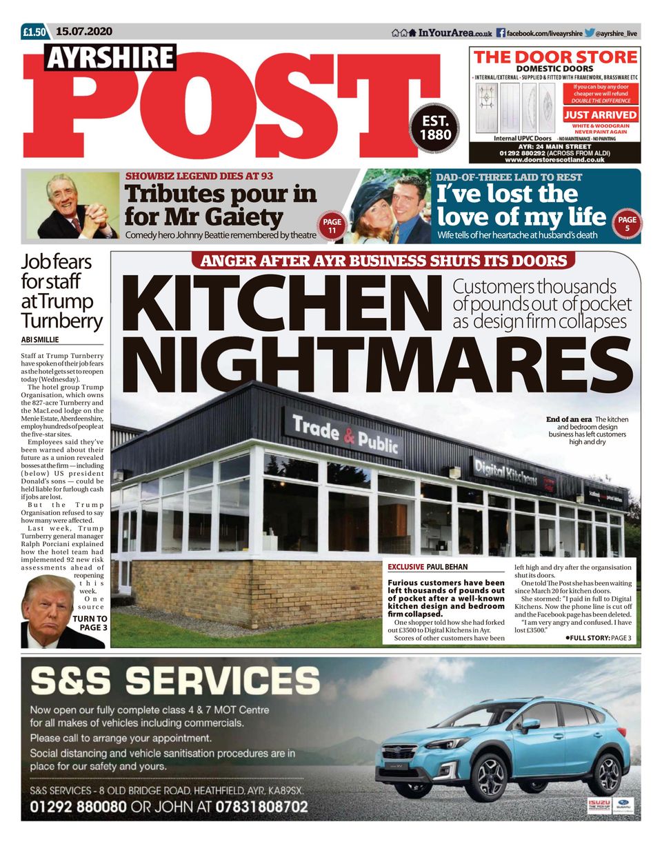 Ayrshire PostJuly 15, 2020 Magazine Get your Digital Subscription