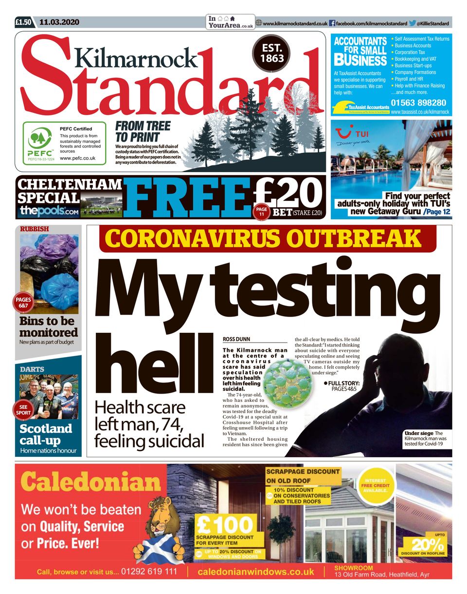 Kilmarnock StandardMarch 11, 2020 Magazine Get your Digital Subscription