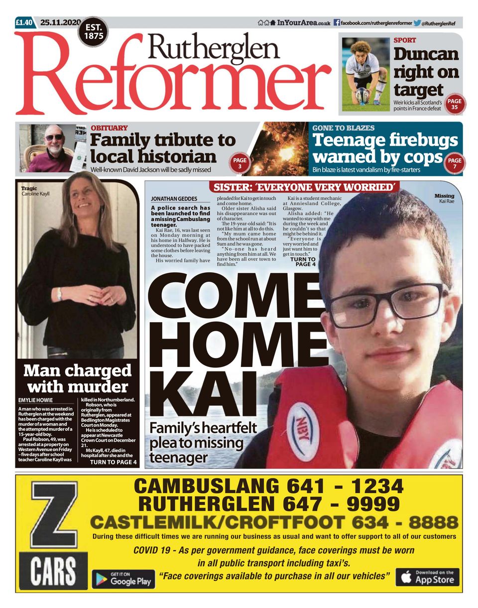 Rutherglen ReformerNovember 25, 2020 Magazine