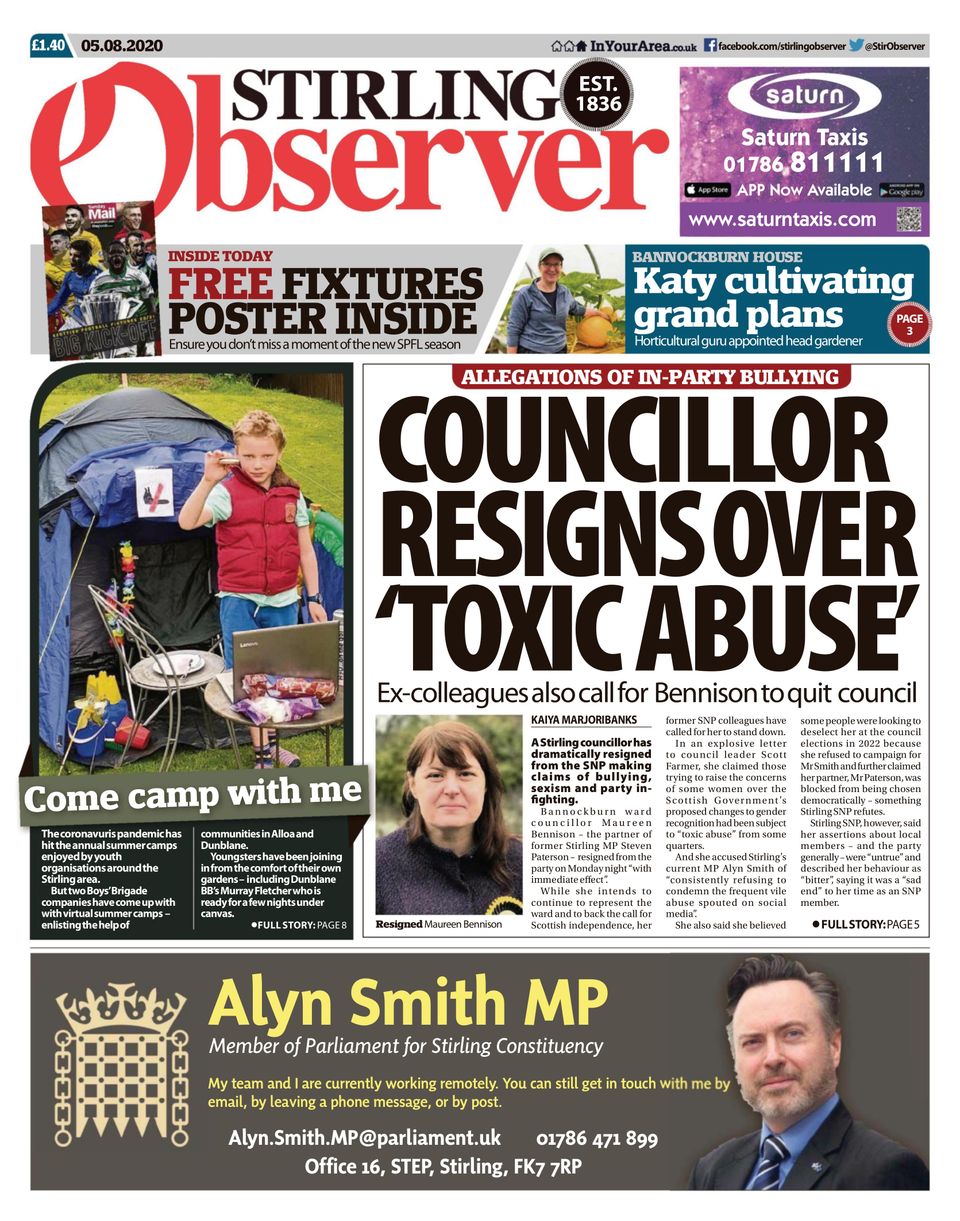 Stirling ObserverAugust 05, 2020 Magazine Get your Digital Subscription