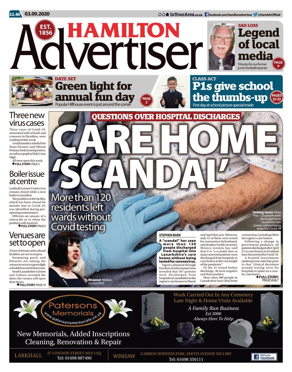 Hamilton AdvertiserSeptember 3, 2020 Magazine