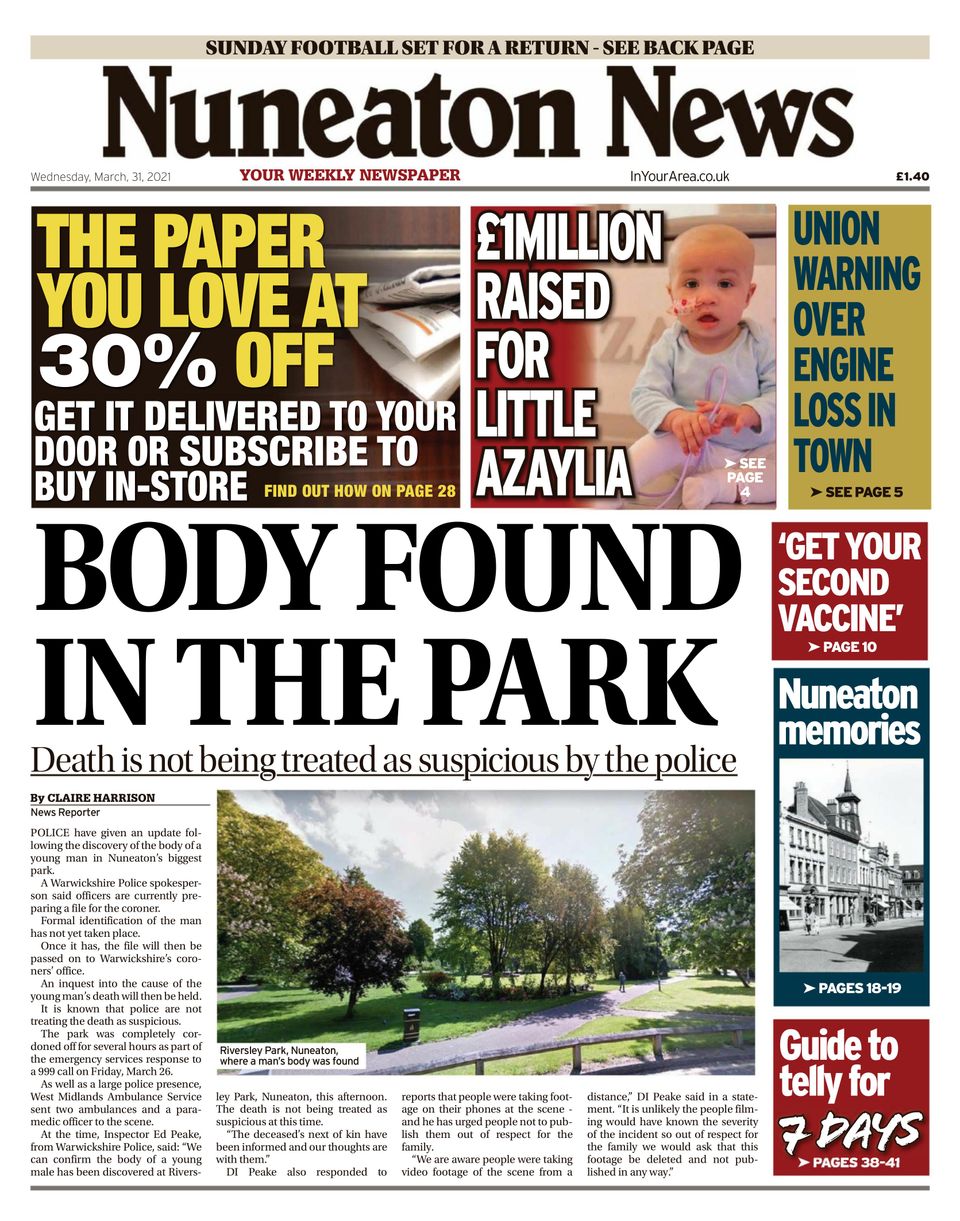 Brentwood GazetteMarch 31, 2021 Newspaper Get your Digital Subscription