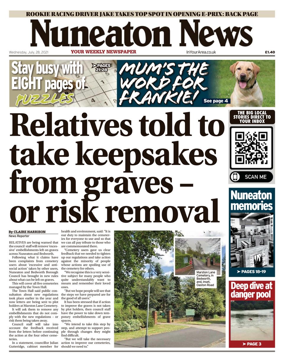 Get digital access to Nuneaton News July 28 2021 issue Magzter com