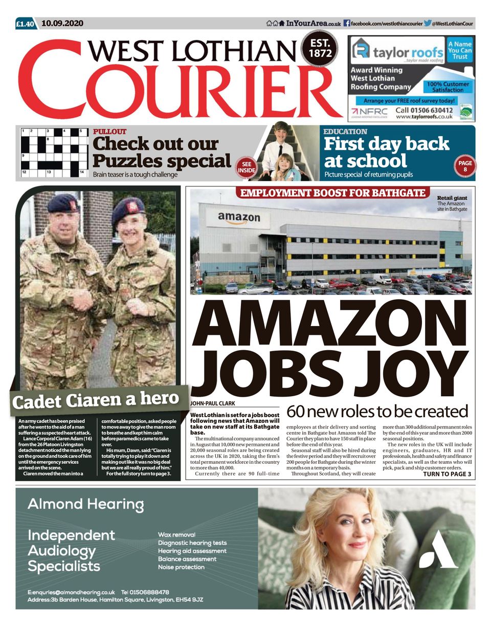 West Lothian CourierSeptember 10, 2020 Magazine