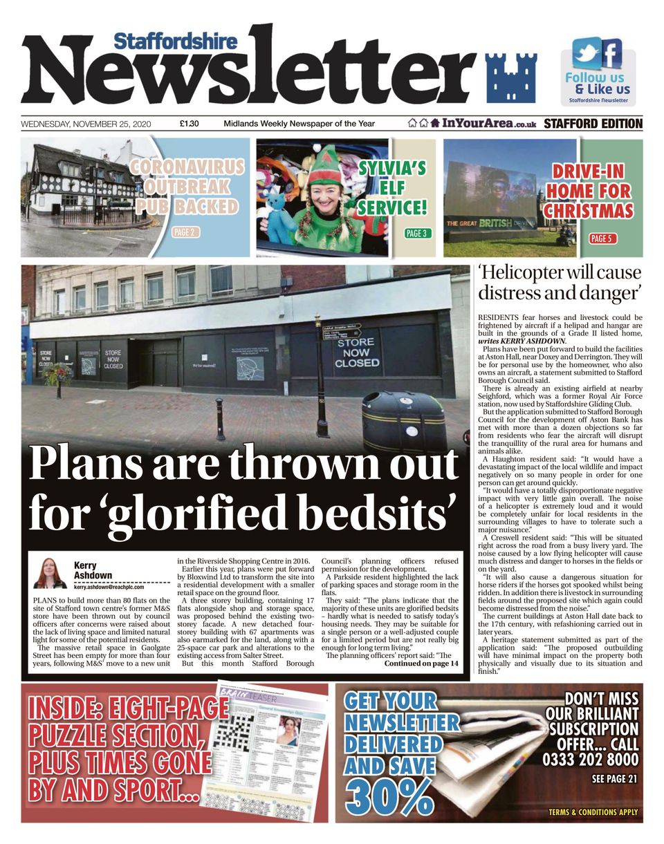 Staffordshire NewsletterNovember 25, 2020 Magazine