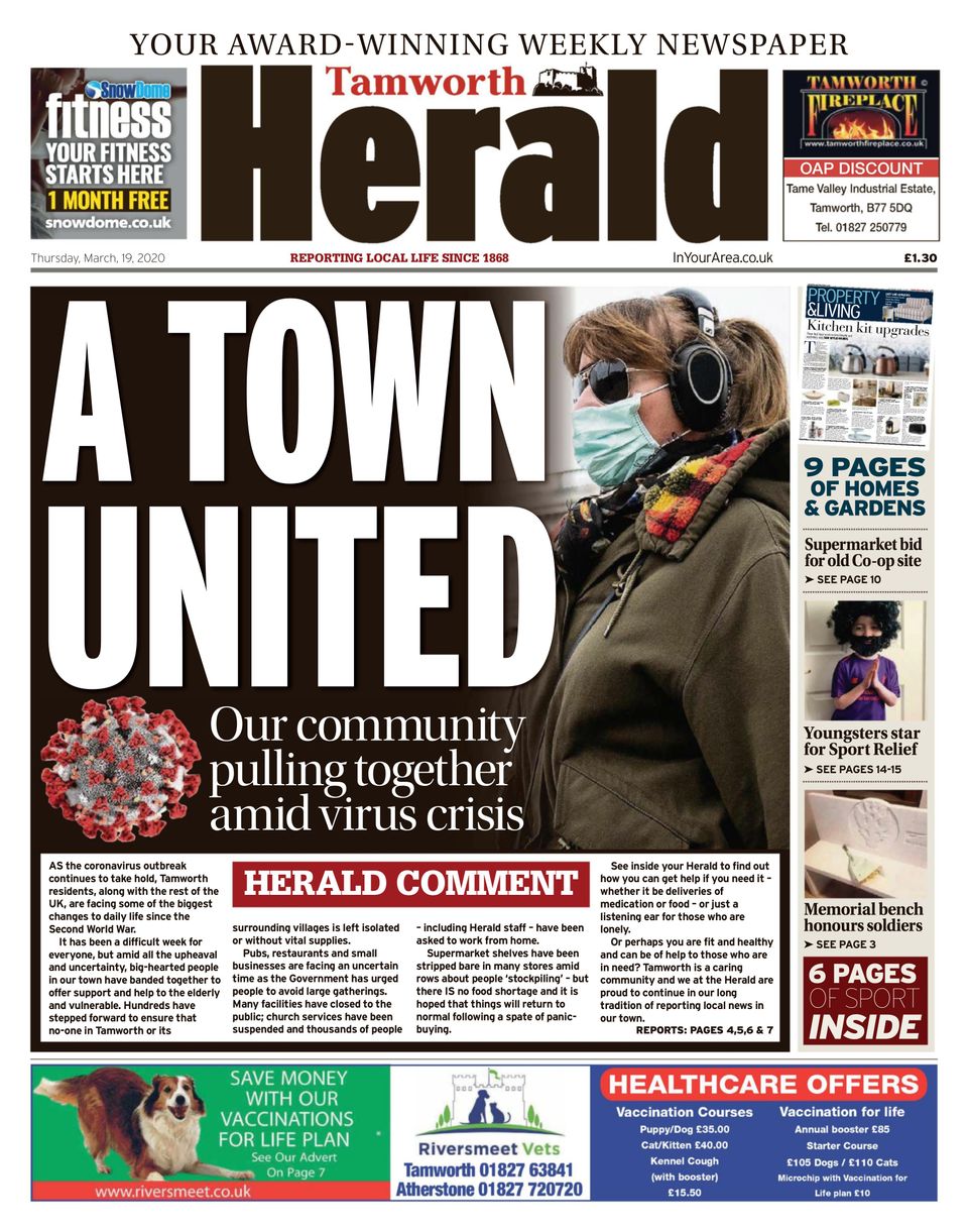Tamworth HeraldMarch 19, 2020 Magazine Get your Digital Subscription