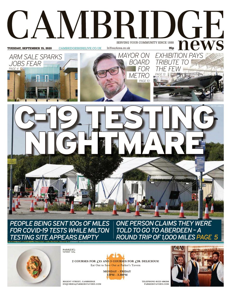 Cambridge NewsSeptember 15, 2020 Newspaper Get your Digital Subscription