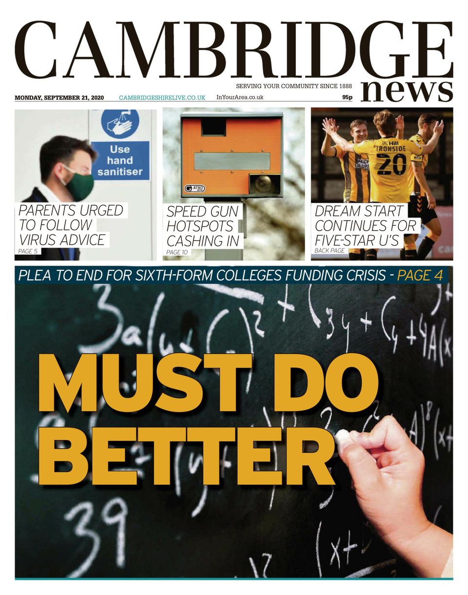 Cambridge NewsSeptember 21, 2020 Newspaper Get your Digital Subscription