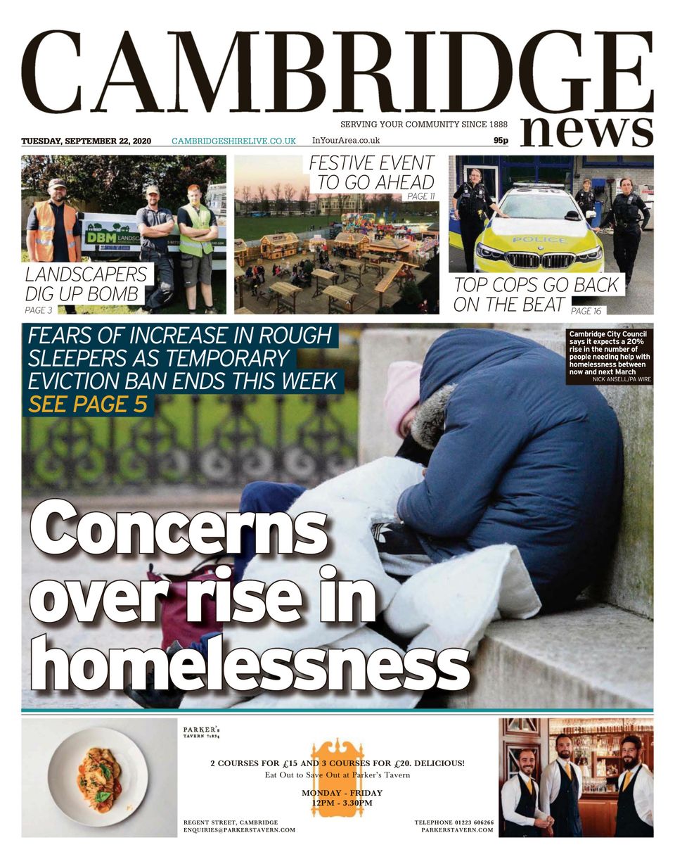 Cambridge NewsSeptember 22, 2020 Newspaper Get your Digital Subscription