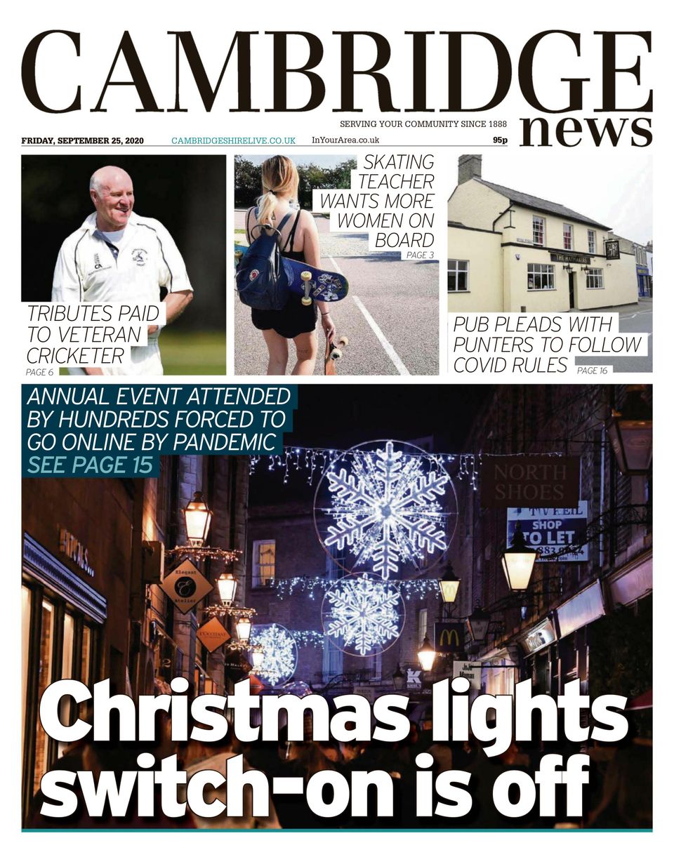 Cambridge NewsSeptember 25, 2020 Newspaper Get your Digital Subscription