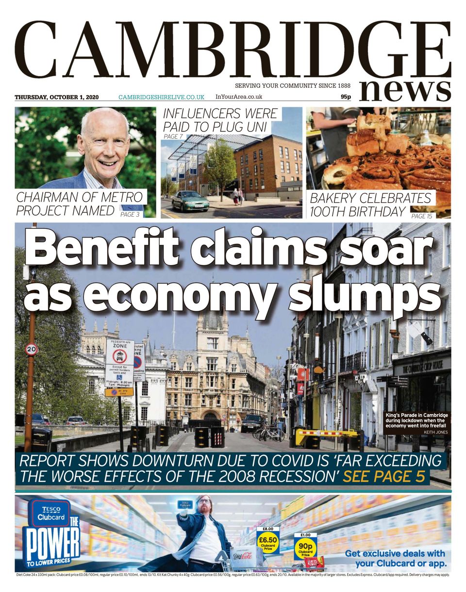 Cambridge NewsOctober 01, 2020 Newspaper Get your Digital Subscription