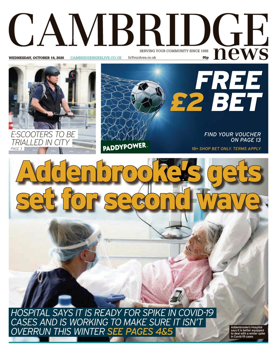 Cambridge NewsOctober 14, 2020 Newspaper Get your Digital Subscription