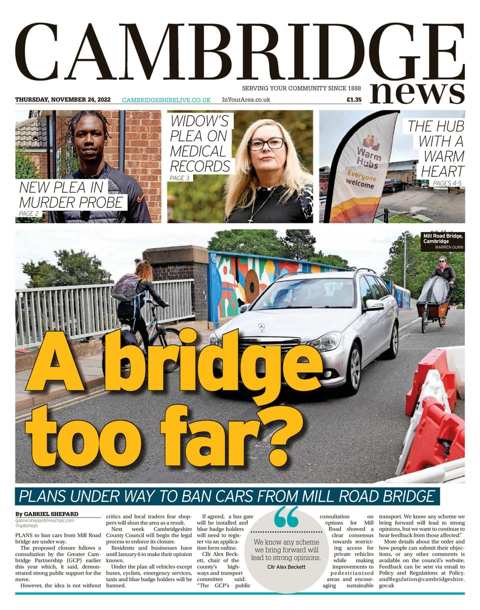 Cambridge NewsNovember 24, 2022 Newspaper Get your Digital Subscription