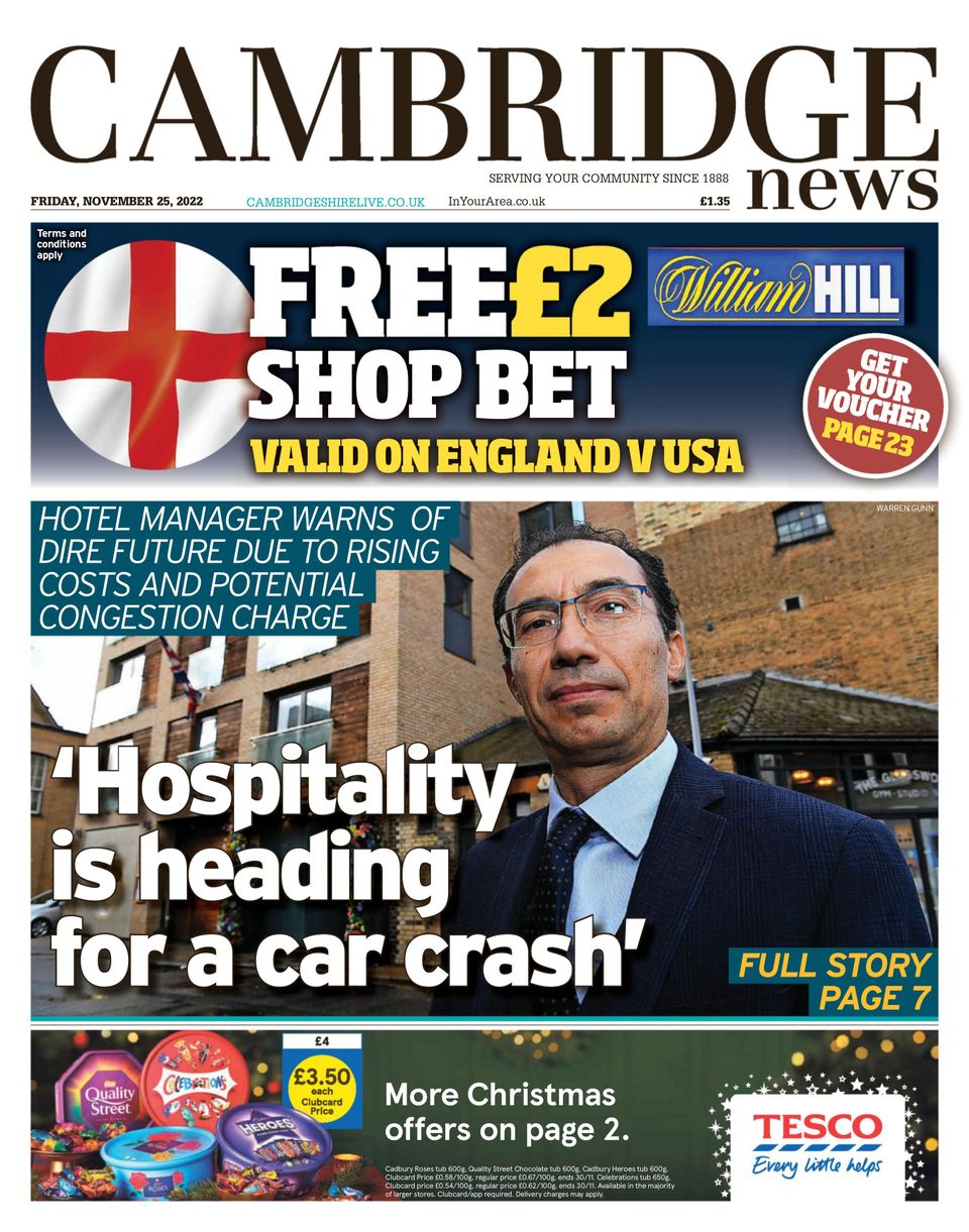 Cambridge NewsNovember 25, 2022 Newspaper Get your Digital Subscription
