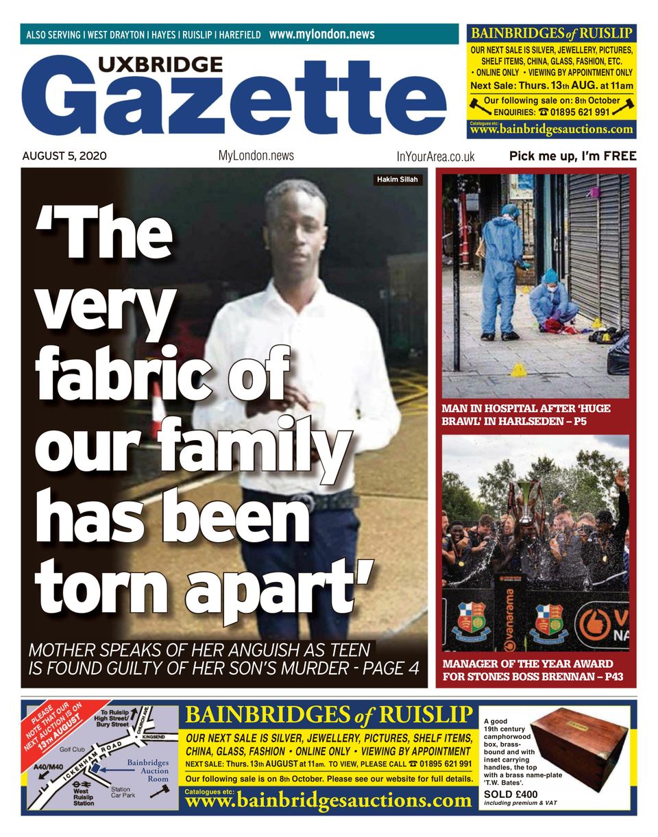 Uxbridge GazetteAugust 05, 2020 Newspaper Get your Digital Subscription