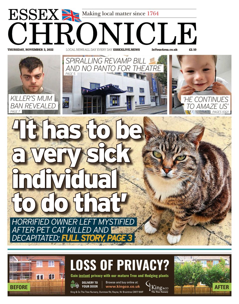 Essex ChronicleNovember 03, 2022 Newspaper Get your Digital Subscription