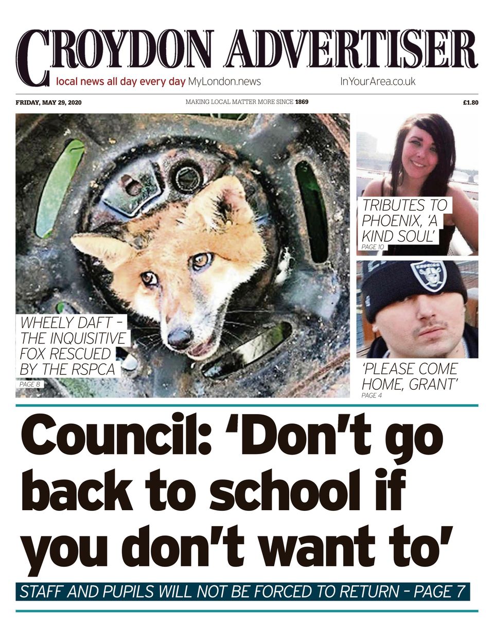 Croydon AdvertiserMay 29, 2020 Newspaper Get your Digital Subscription