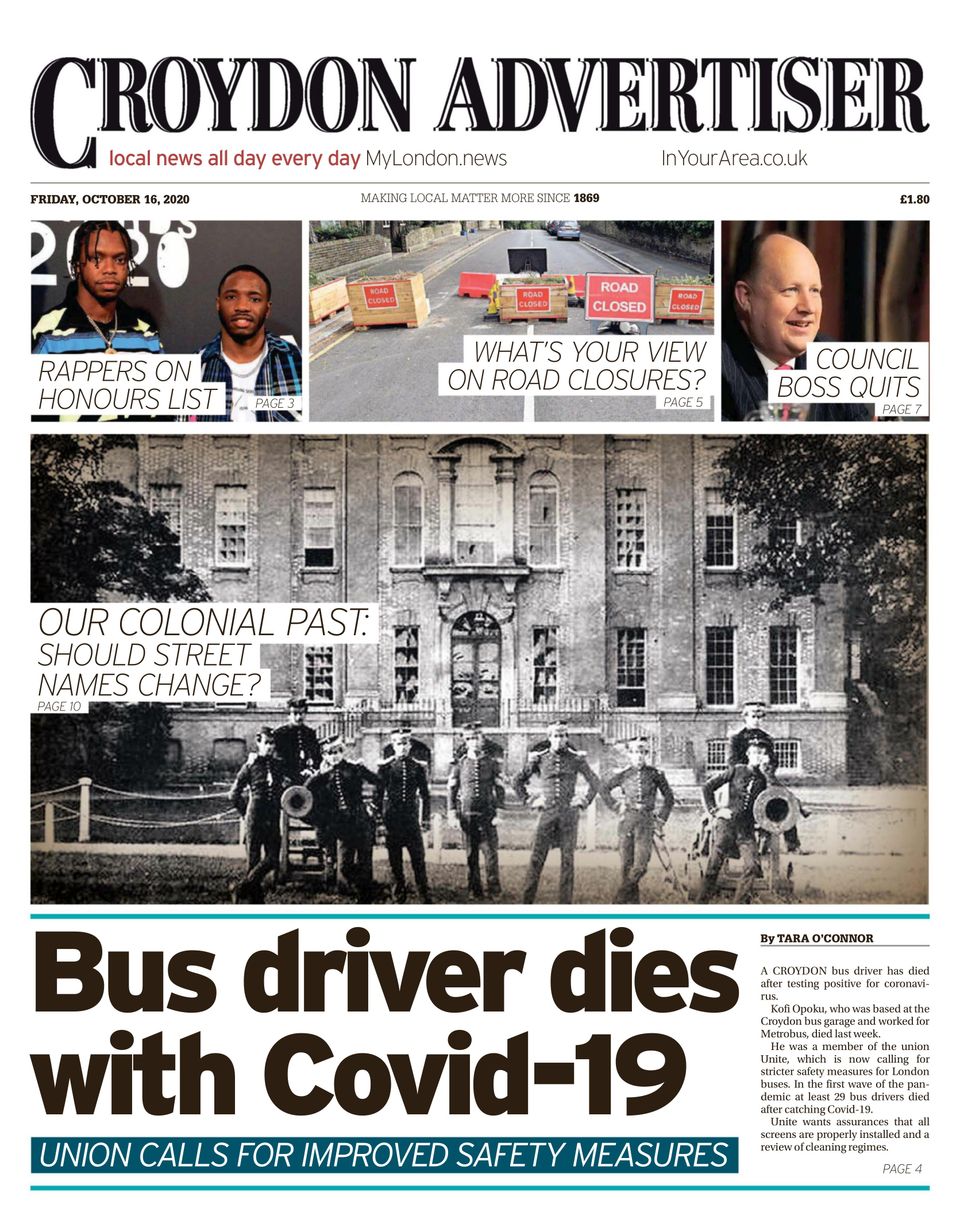 Croydon AdvertiserOctober 16, 2020 Newspaper Get your Digital
