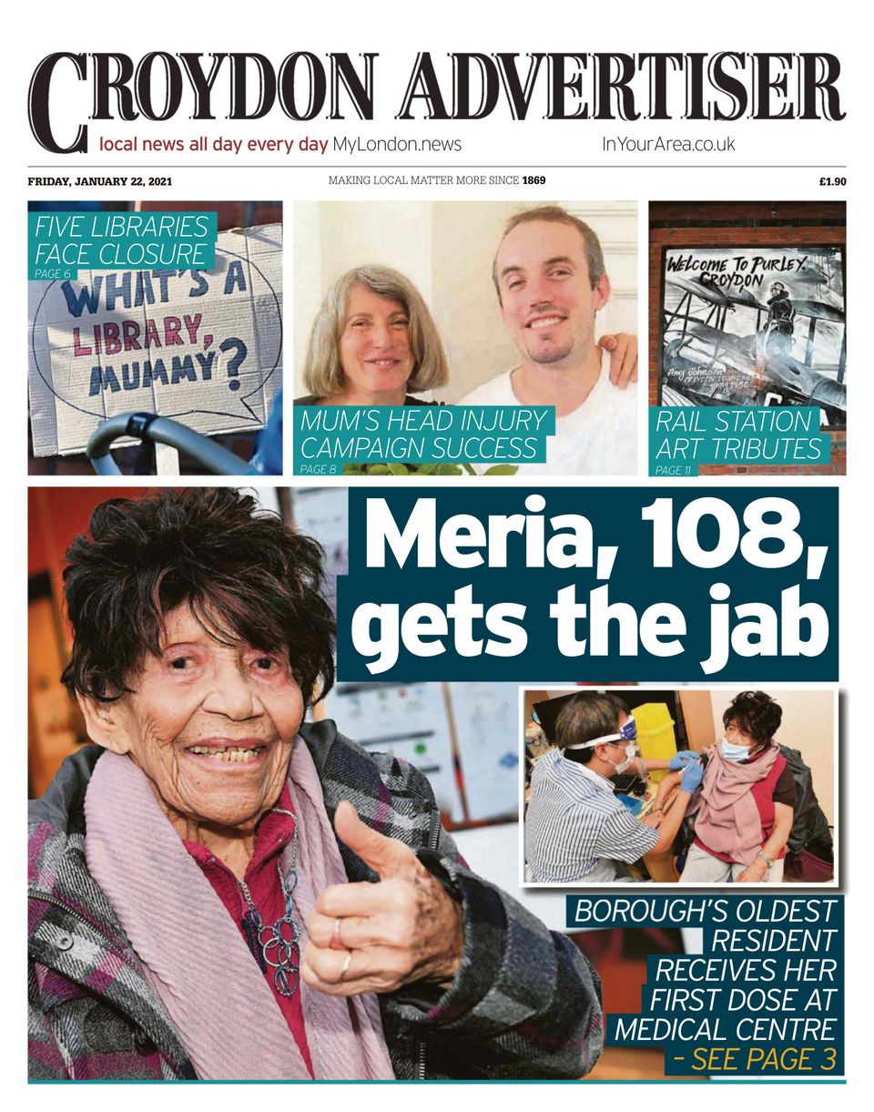 Croydon AdvertiserJanuary 22, 2021 Newspaper Get your Digital