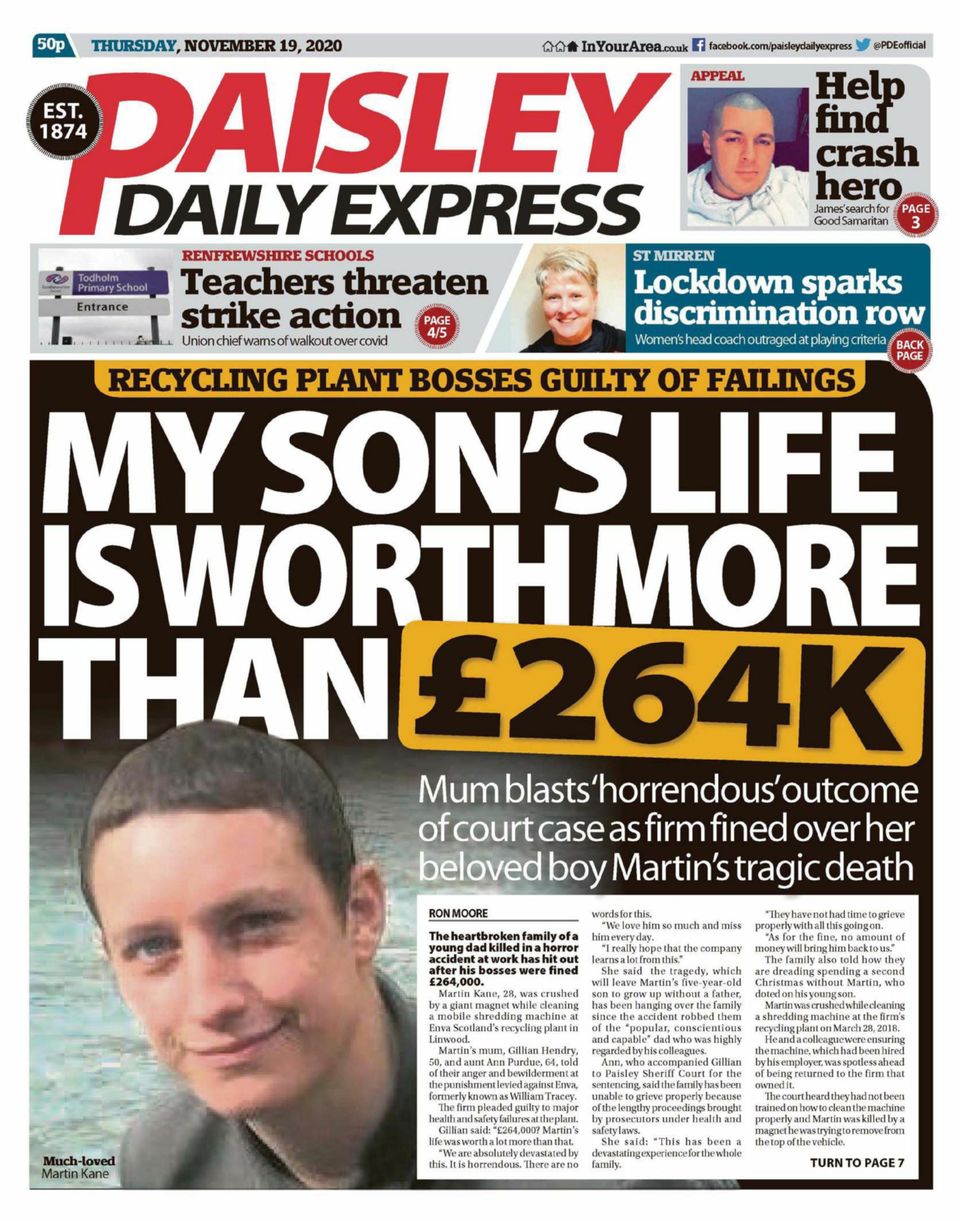 Paisley Daily ExpressNovember 19, 2020 Newspaper