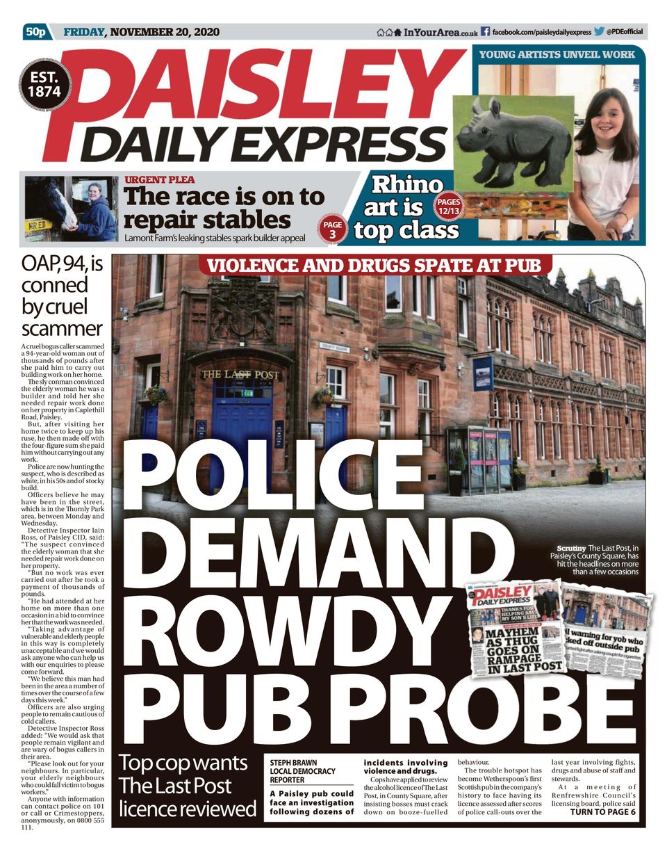 Paisley Daily ExpressNovember 20, 2020 Newspaper