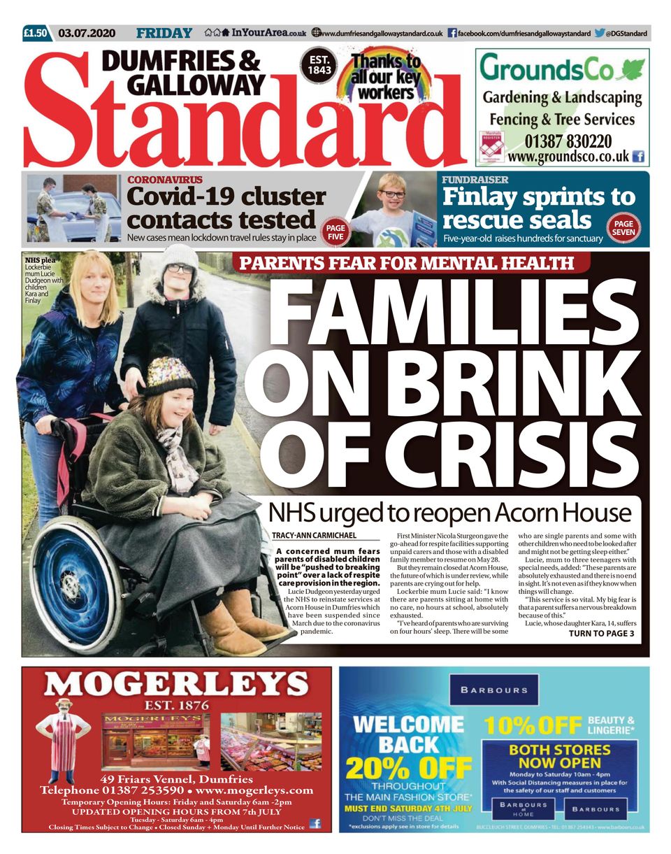 Dumfries and Galloway StandardJuly 03, 2020 Newspaper