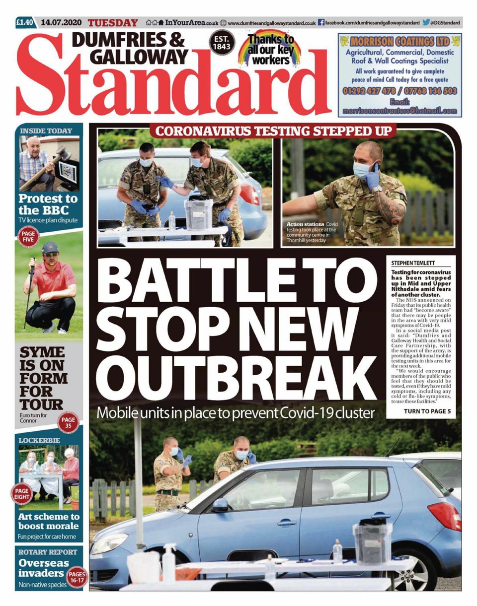 Dumfries and Galloway StandardJuly 14, 2020 Newspaper