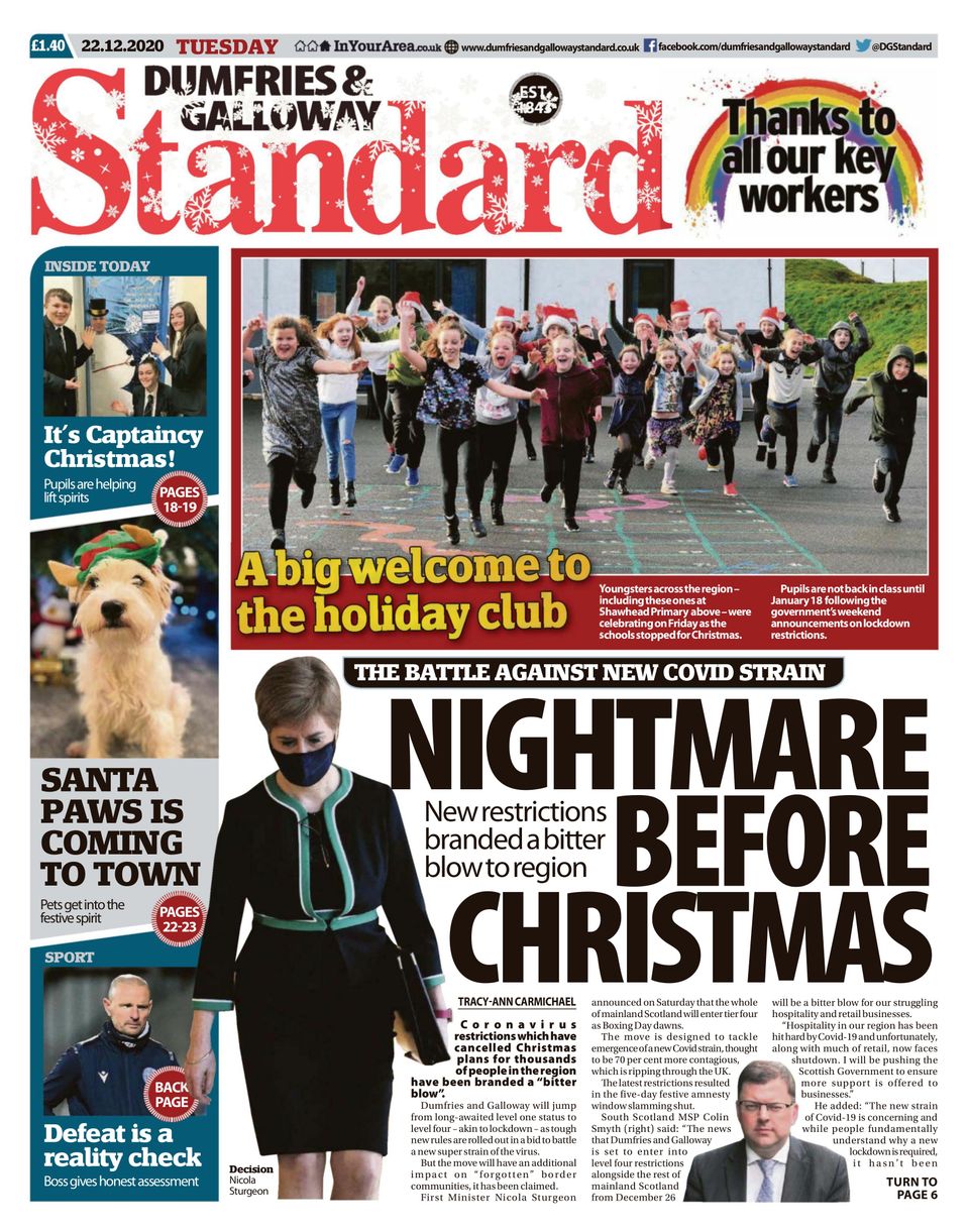 Dumfries and Galloway StandardDecember 22, 2020 Newspaper