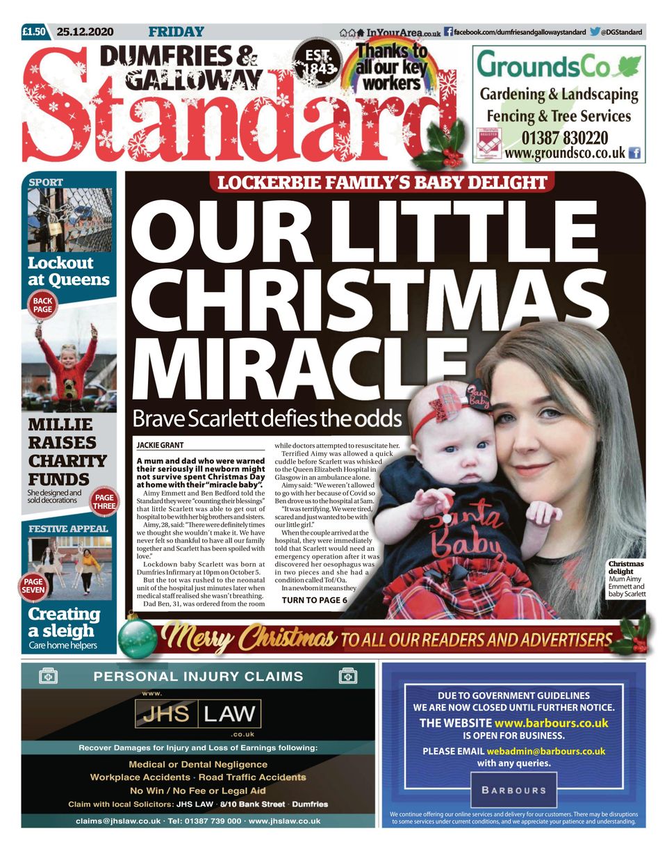 Dumfries and Galloway StandardDecember 25, 2020 Newspaper