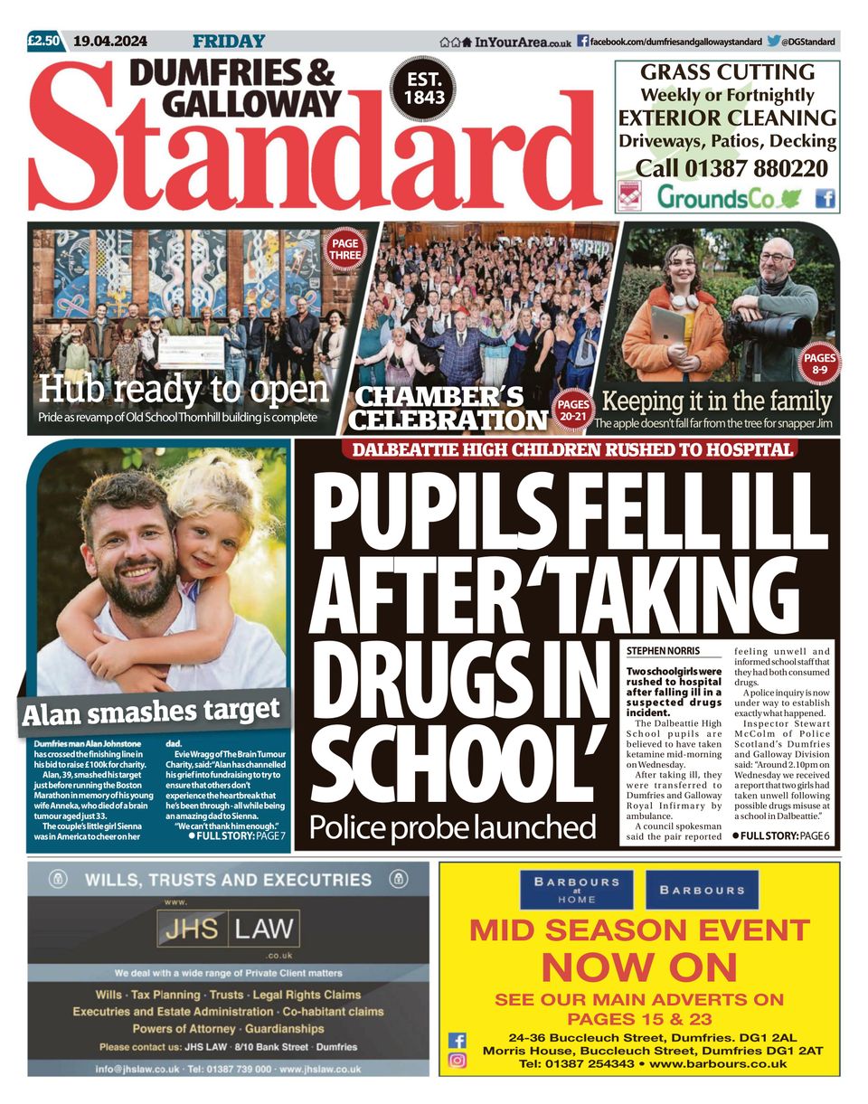 Dumfries And Galloway Standard Newspaper Get Your Digital Subscription