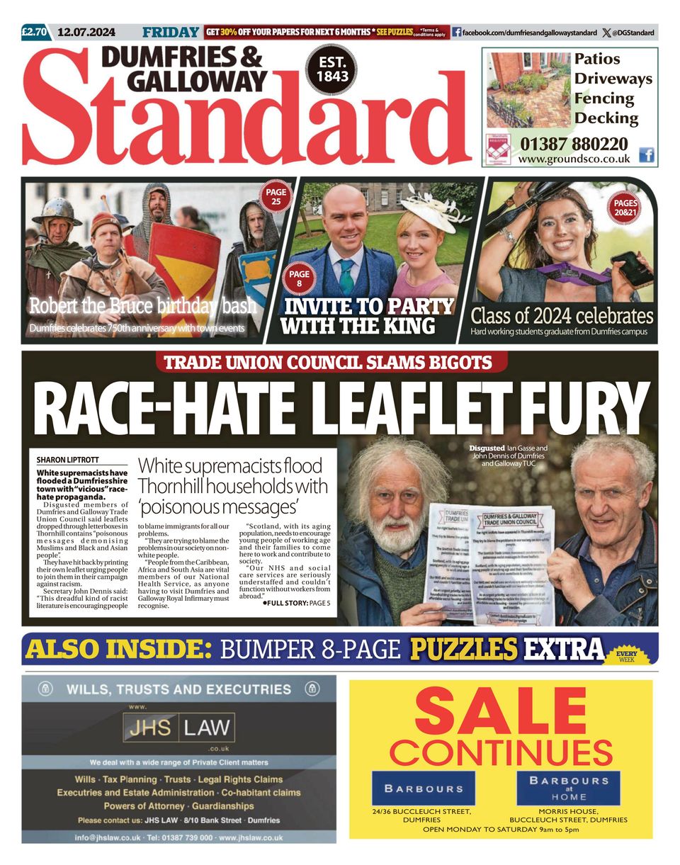 Dumfries And Galloway Standard July 12 2024 Newspaper