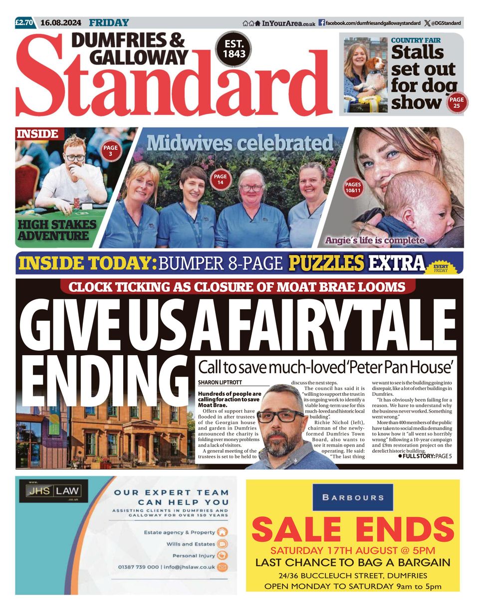 Dumfries And Galloway Standard August 16 2024 Newspaper