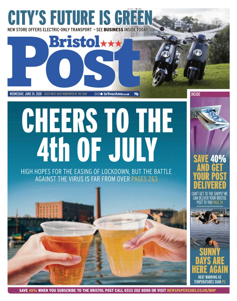 Bristol PostJune 24, 2020 Newspaper Get your Digital Subscription