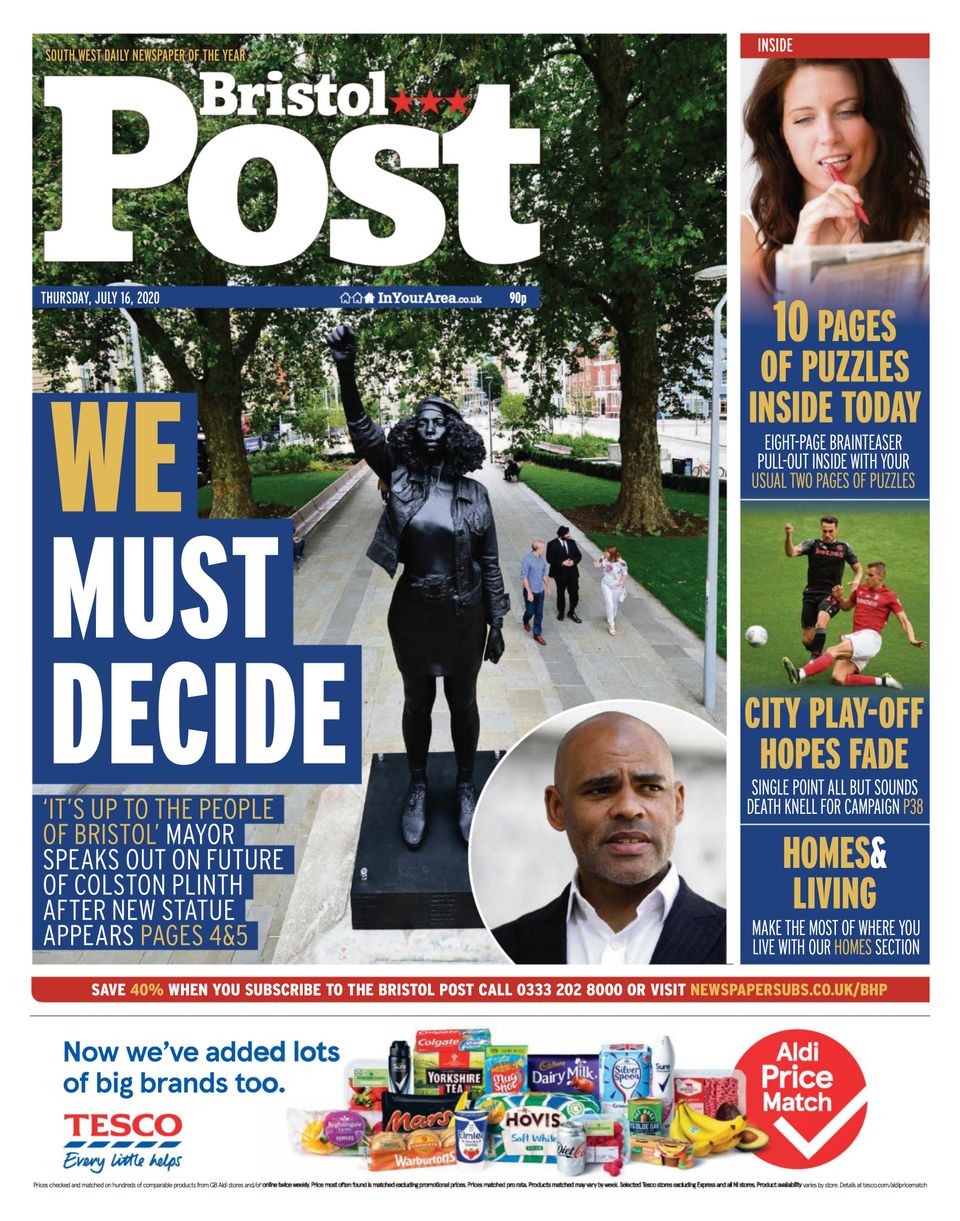 Bristol PostJuly 16, 2020 Newspaper Get your Digital Subscription