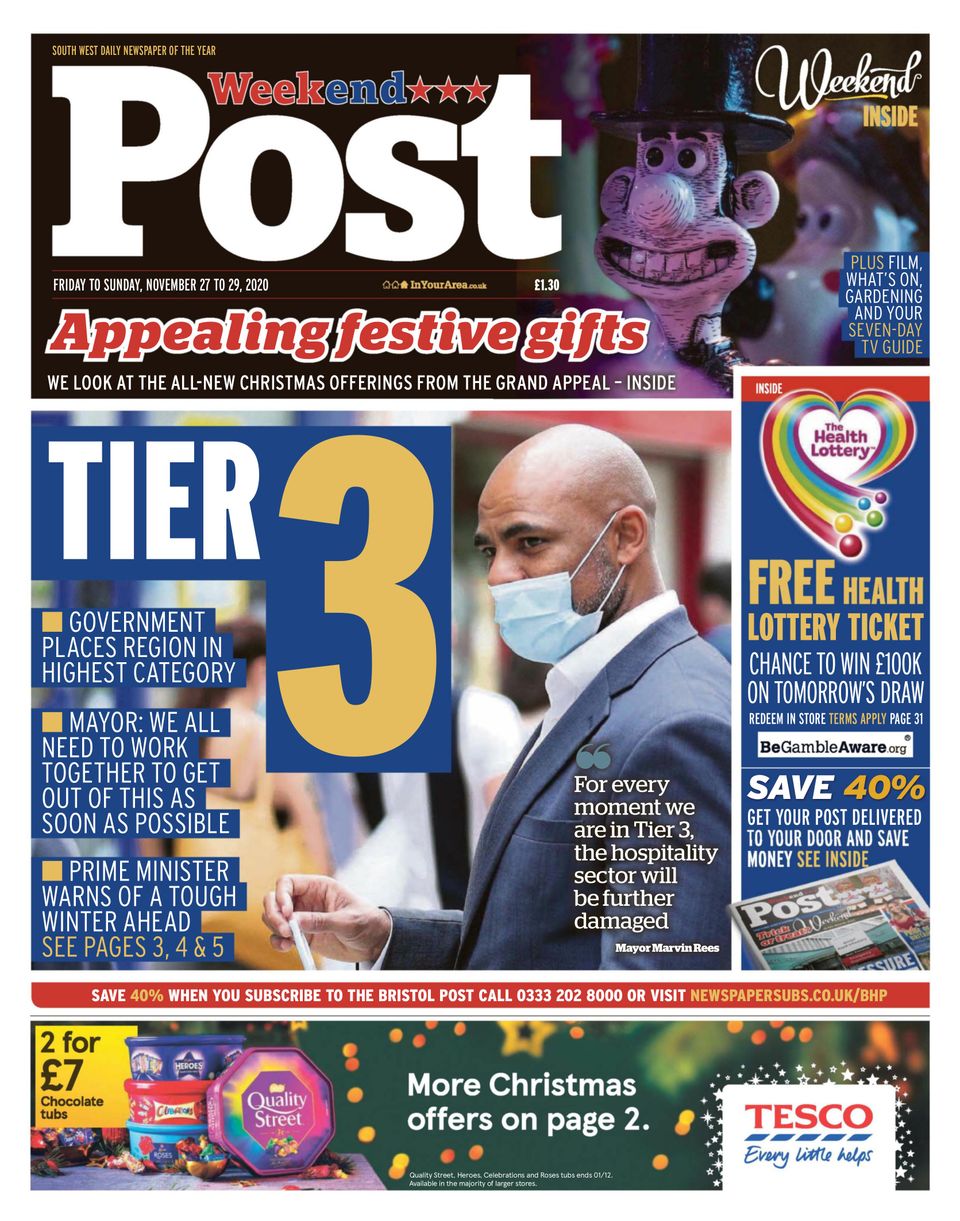 Bristol PostNovember 27, 2020 Newspaper Get your Digital Subscription
