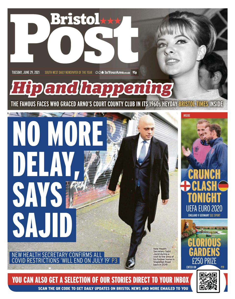 Bristol PostJune 29, 2021 Newspaper Get your Digital Subscription