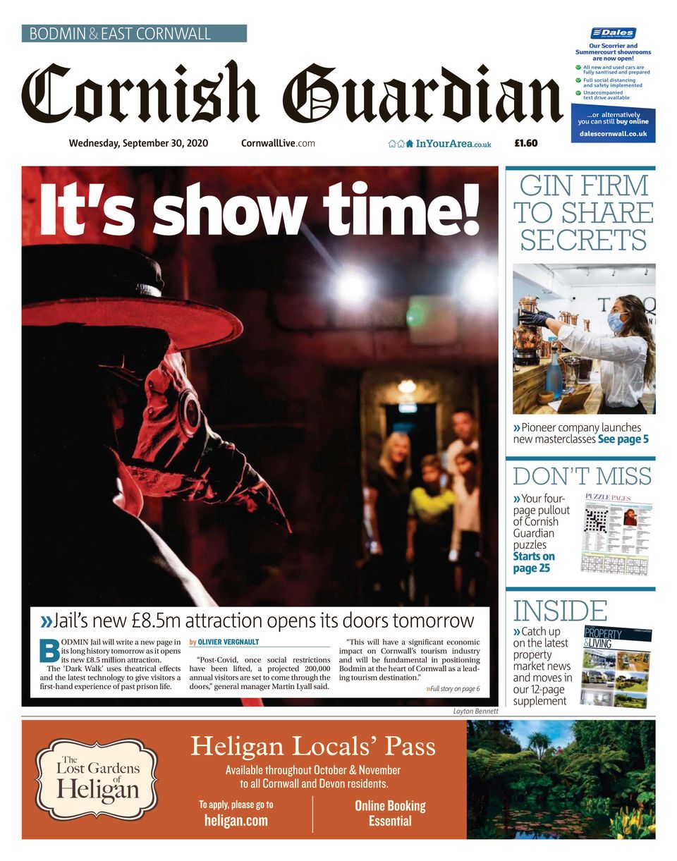 Cornish GuardianSeptember 30, 2020 Newspaper Get your Digital