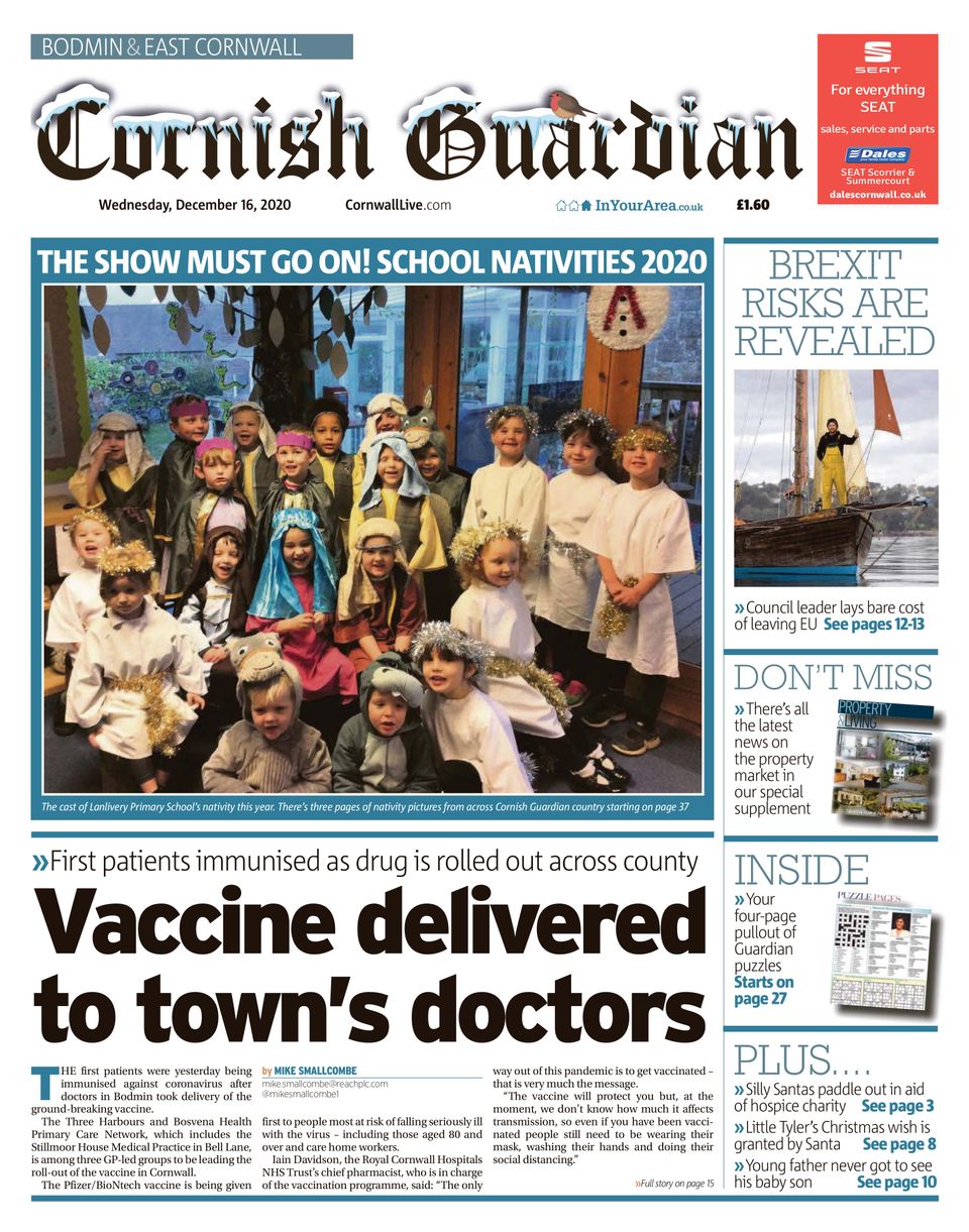 Cornish GuardianDecember 16, 2020 Newspaper Get your Digital